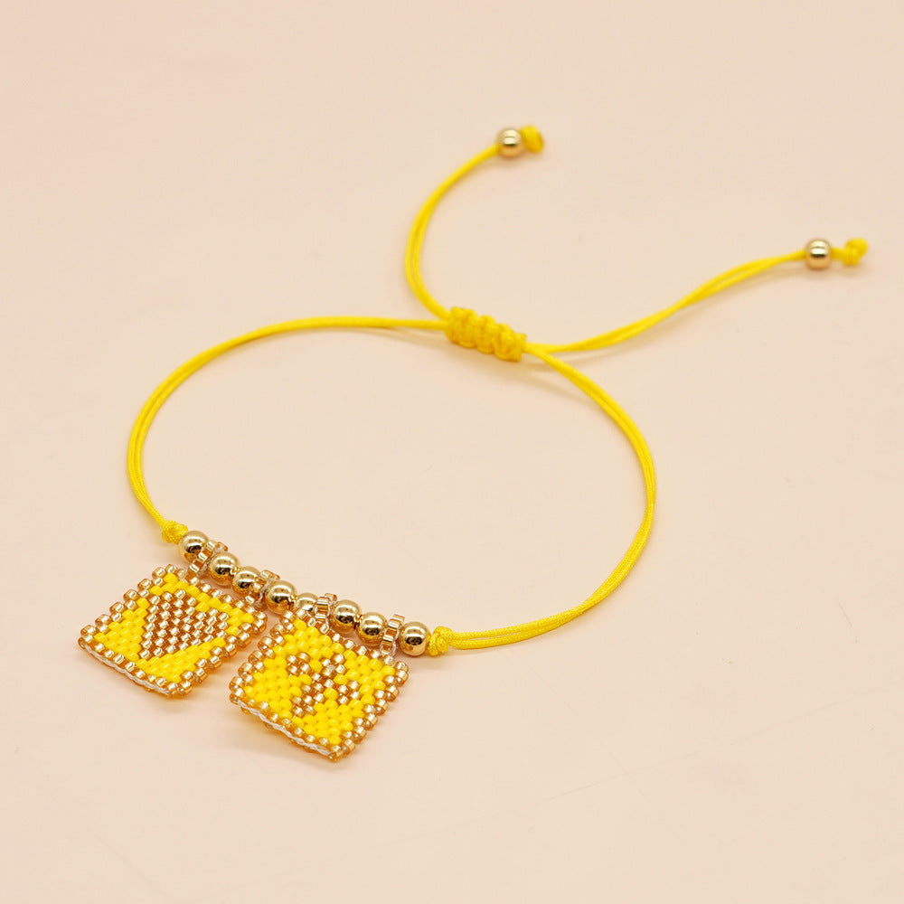 Brazalete de vidrio bohemio vintage al por mayor